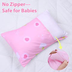 UOMNY soft breathable fabric pillowcase feels cozy for everyday toddler use