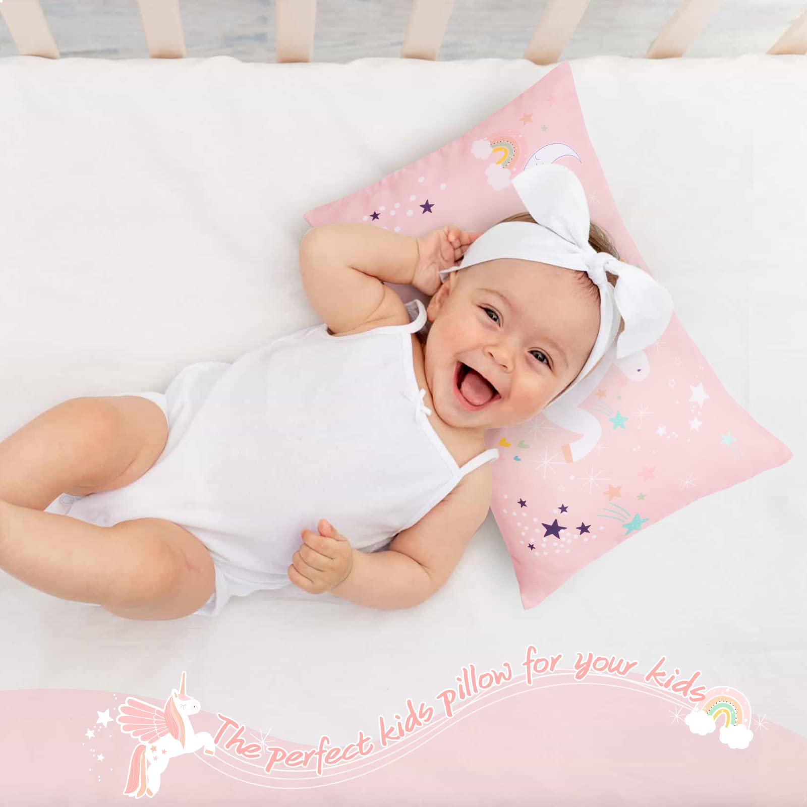 UOMNY unicorn pillowcase 12x16 ideal for nap time on the go