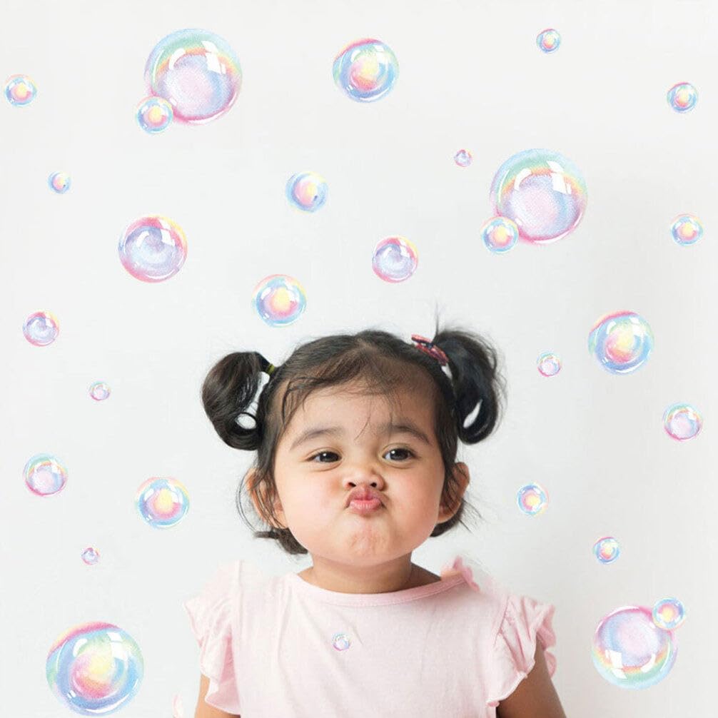Uonlytech Bubble Wall Decals – DIY-friendly decor for living rooms and playrooms.