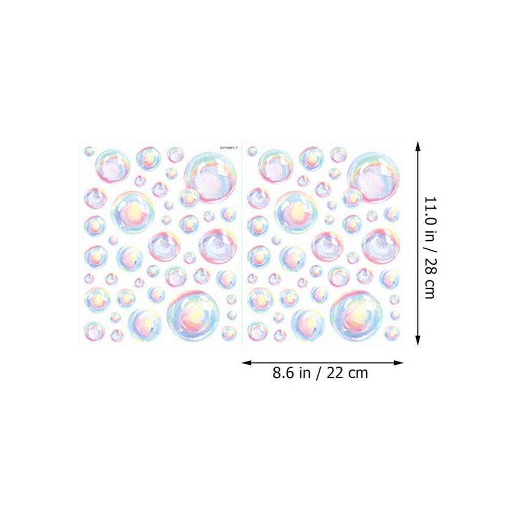 Uonlytech Bubble Wall Decal – ocean background adds water-themed ambiance to rooms.