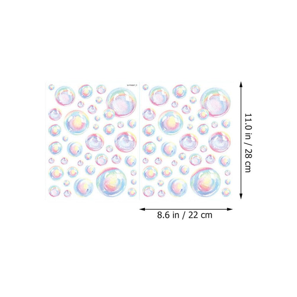 Uonlytech Bubble Wall Decal – ocean background adds water-themed ambiance to rooms.