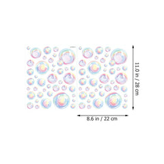 Uonlytech Bubble Wall Decal – ocean background adds water-themed ambiance to rooms.