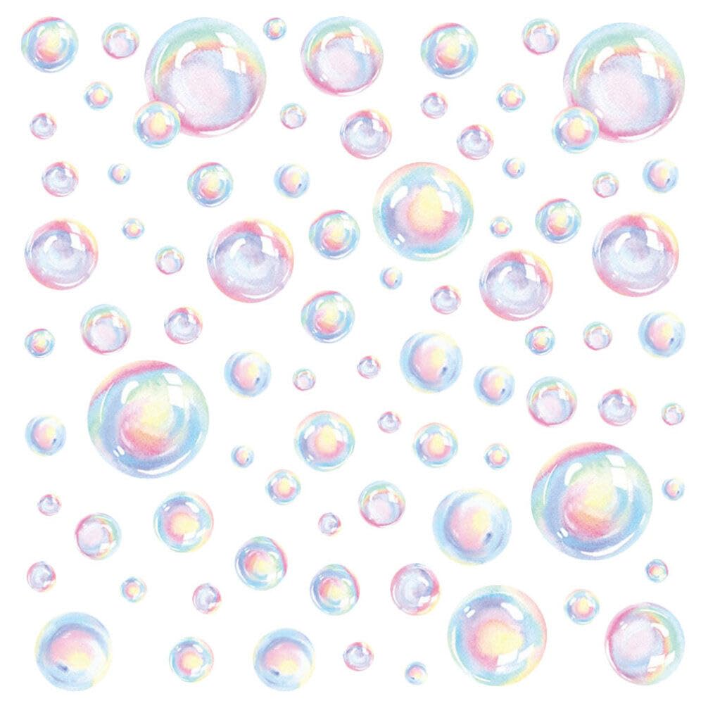 Uonlytech Bubble Wall Decal – enchanting undersea backdrop for mermaid-themed parties.
