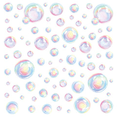 Uonlytech Bubble Wall Decal – enchanting undersea backdrop for mermaid-themed parties.
