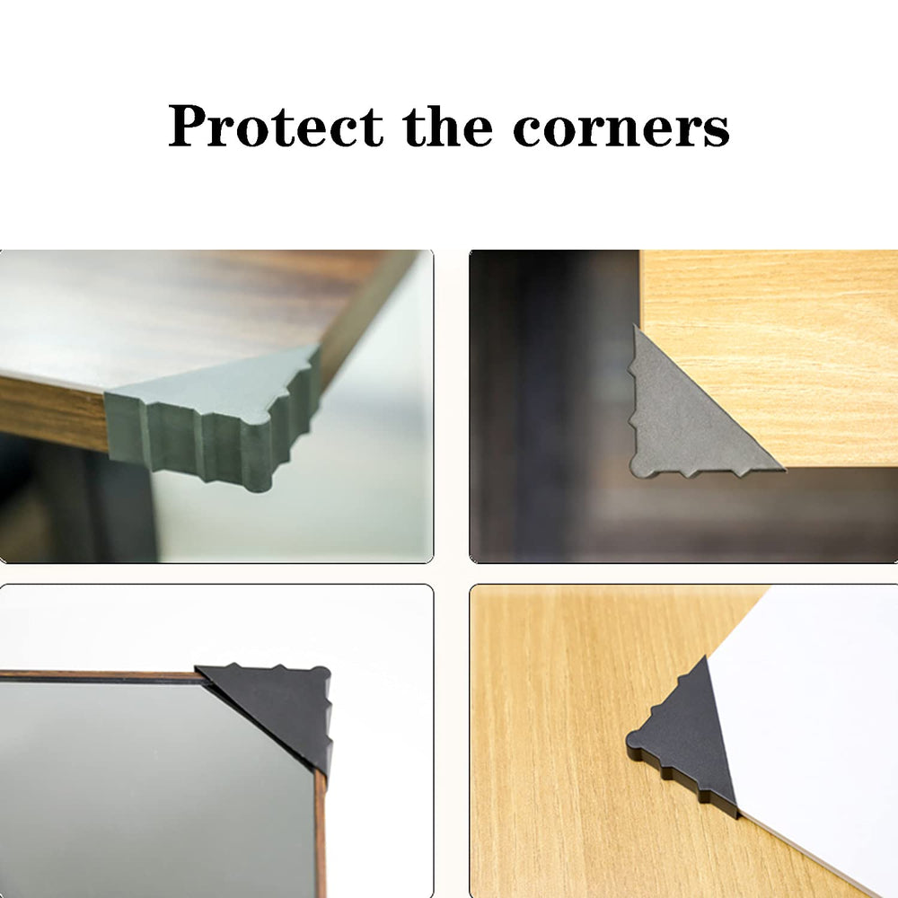 UoYu corner protectors slide on easily for reusable edge protection.