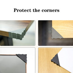 UoYu corner protectors slide on easily for reusable edge protection.