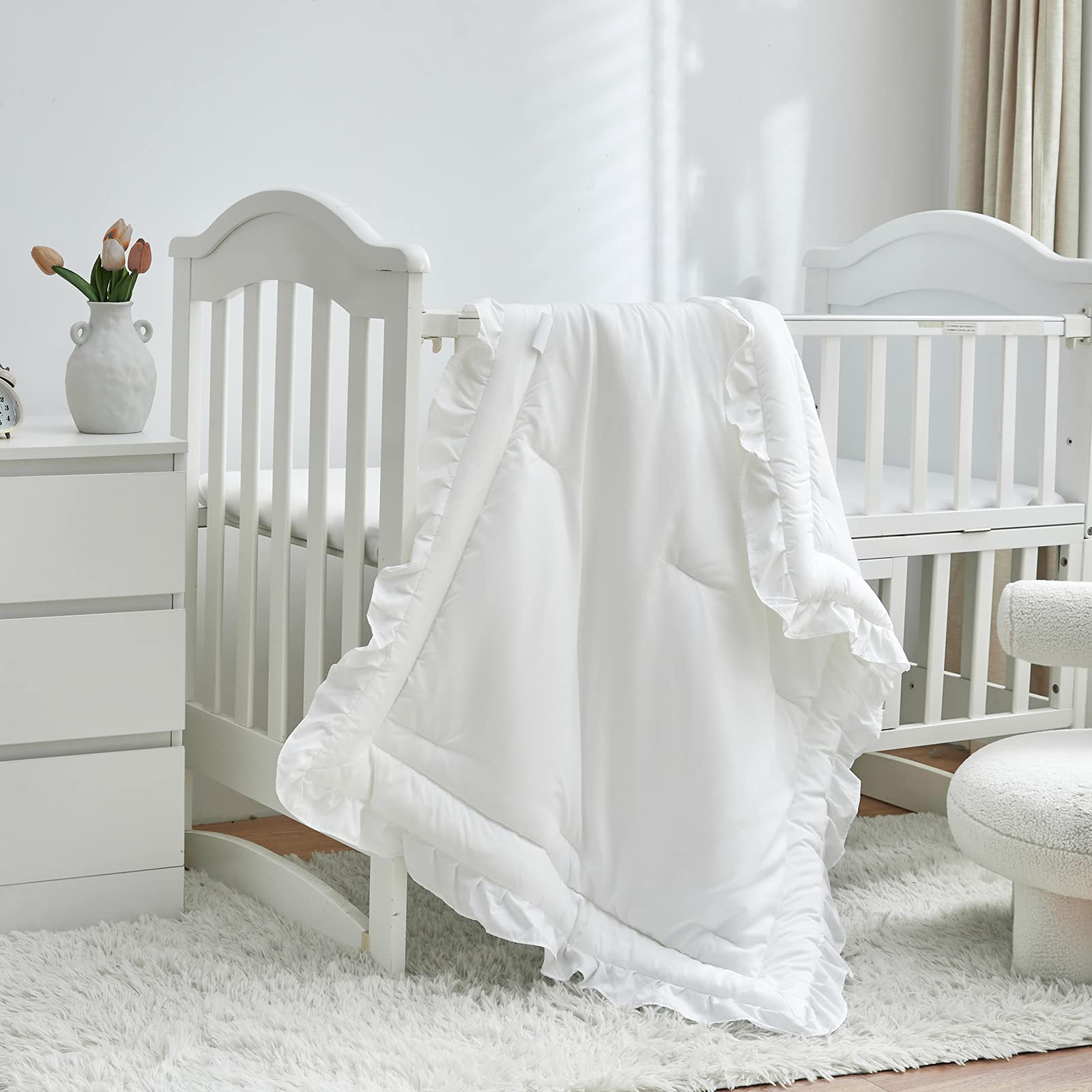 UOZZI BEDDING fitted crib sheet with elastic fits standard mattress