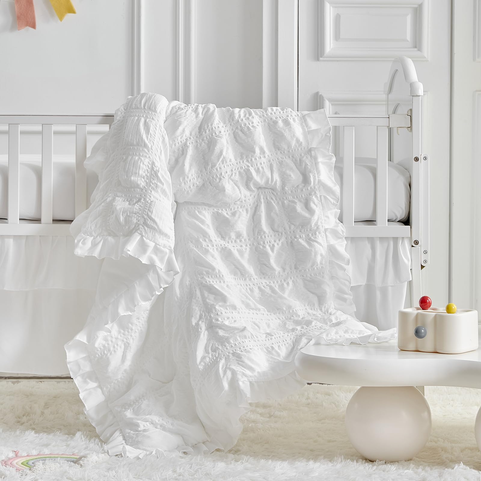 UOZZI BEDDING fitted sheet crib 28x52 ensures snug, secure fit
