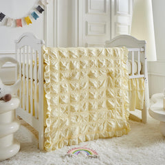 Uozzi Bedding fitted sheet crib yellow for secure mattress fit