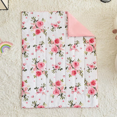 UOZZI BEDDING flower toddler fitted sheet with secure fit for toddler bed