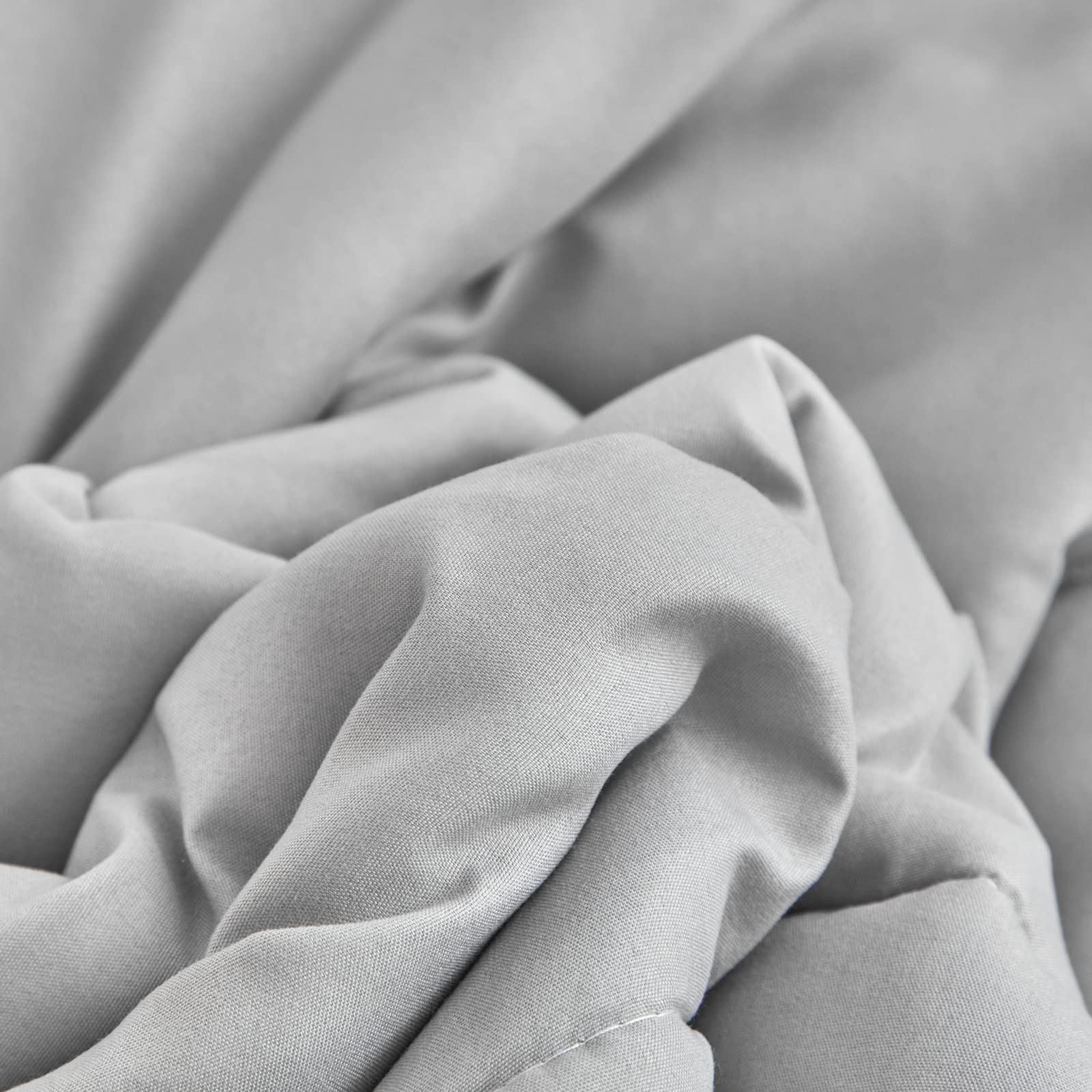UOZZI Bedding gray care instructions indicate machine wash friendly.