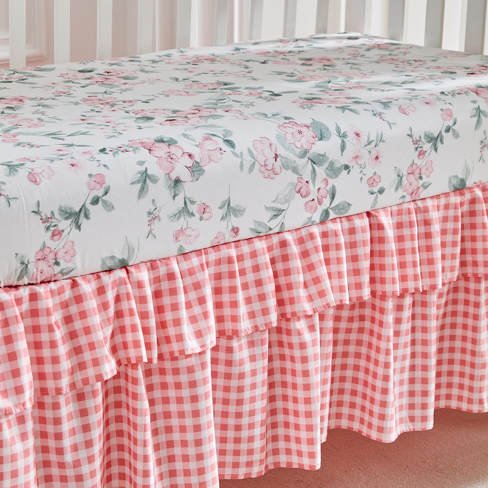 UOZZI BEDDING in-room-baby-crib-decor demonstrates stylish floral design for a cozy nursery.