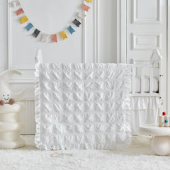 UOZZI BEDDING quilted comforter closeup showing microfiber fill softness