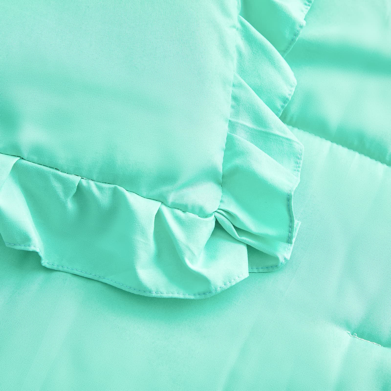 UOZZI BEDDING teal blue microfiber feels gentle against skin for restful nights