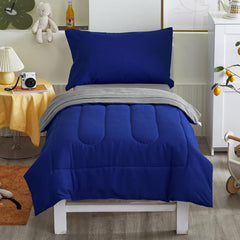 UOZZI Bedding reversible comforter detail highlights dual-color option for versatile warmth.