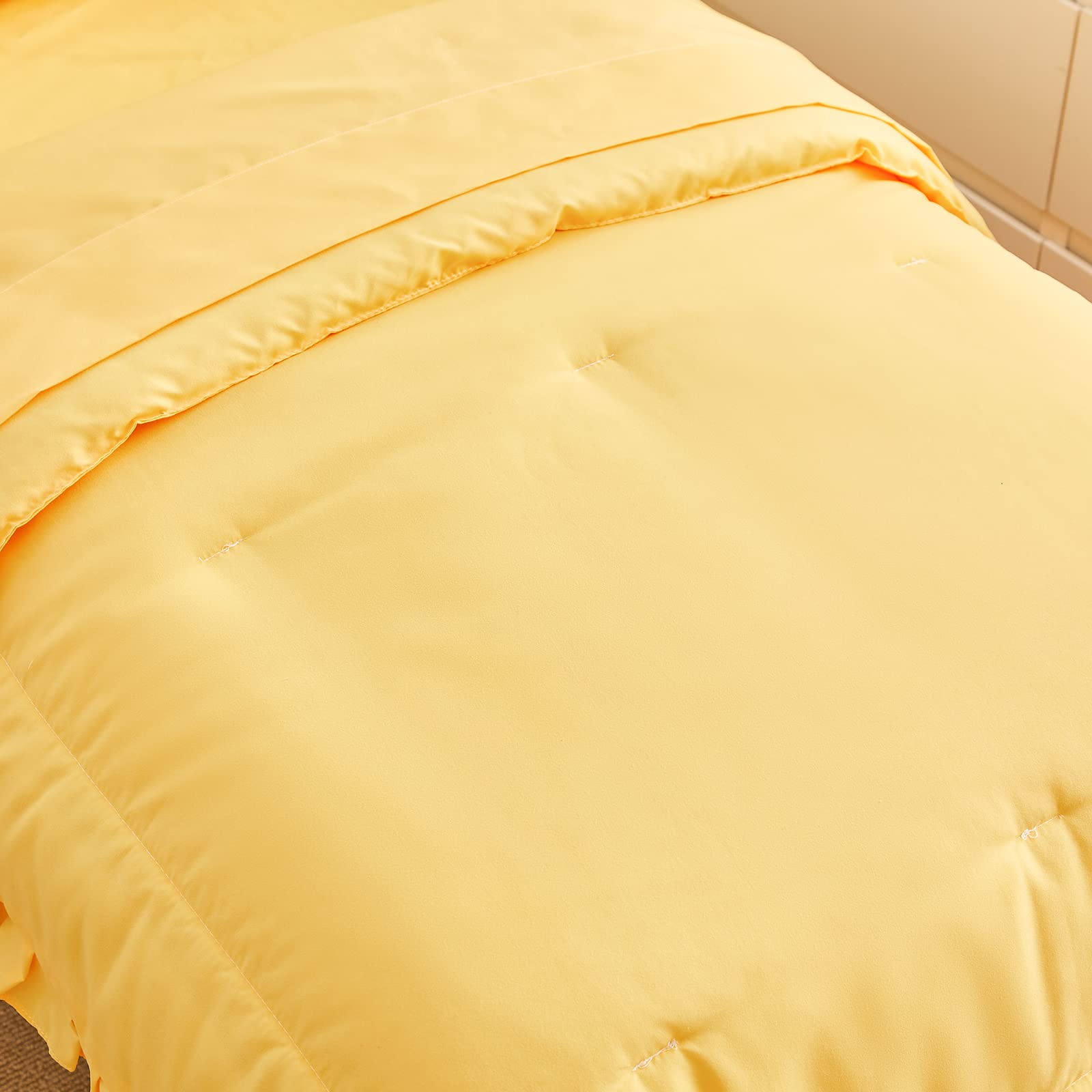 UOZZI Bedding yellow room setup ideas for cheerful nursery decor