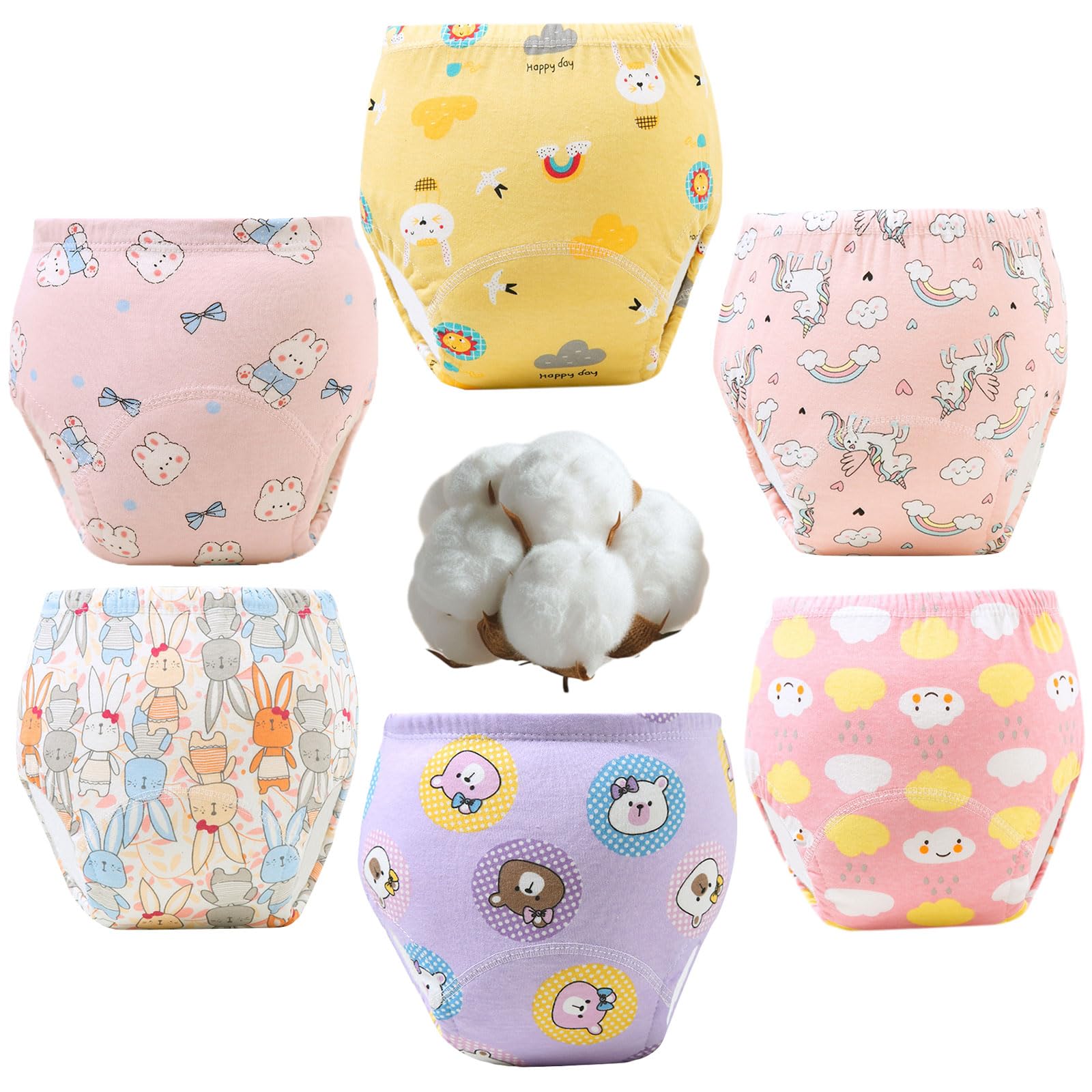Upairy Training Pants 6-pack shown, convenient option for daytime potty training progress.