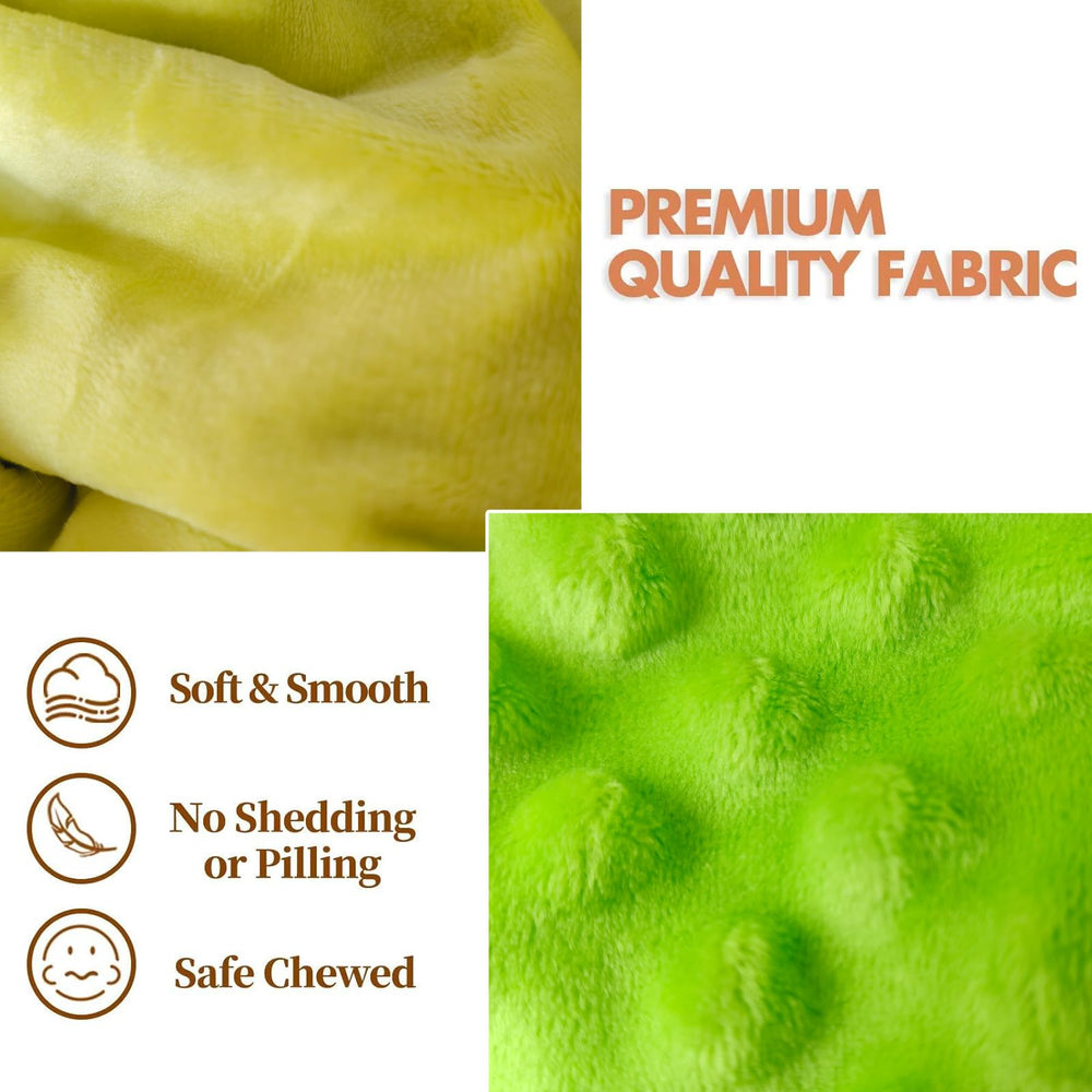 Upalupa soft plush frog lovey offers gentle security for newborns.