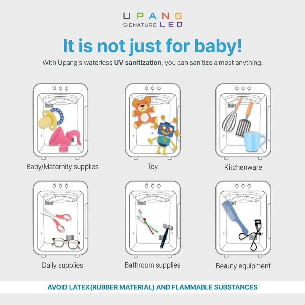 UPANG SHOP Signature UV LED Sanitizer voice guidance feature for easy mode changes