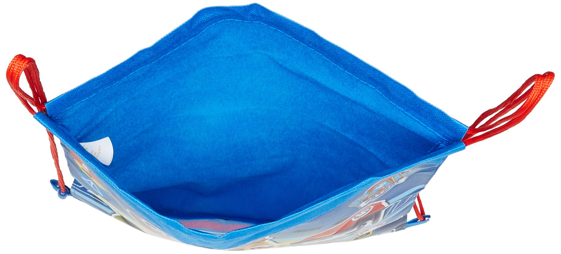 UPD Paw Patrol non-woven sling bag packaged view emphasizes durable, ready-to-give packaging.