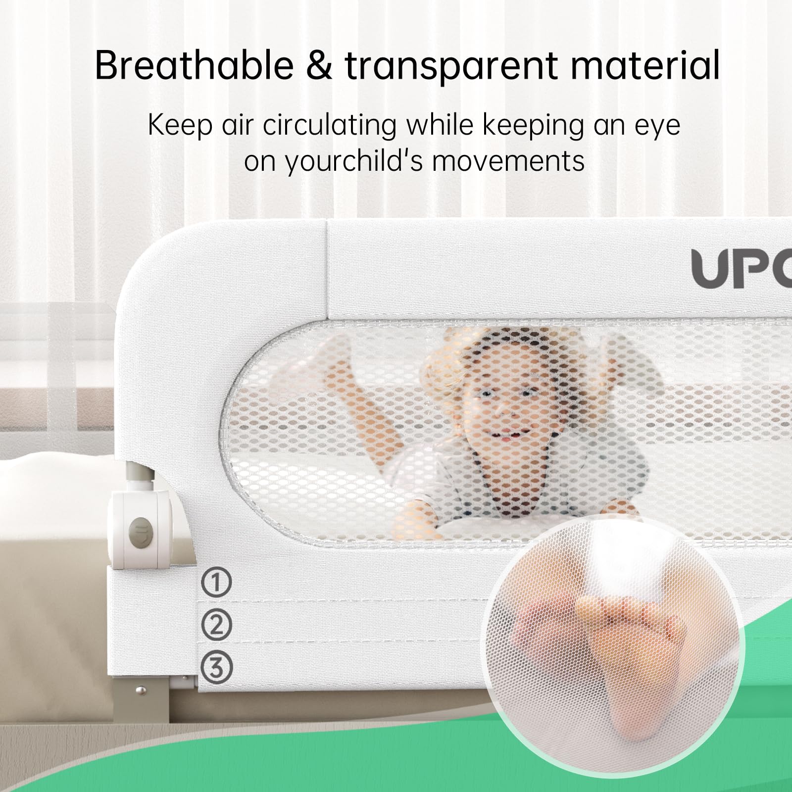 UPGOGO 300D Oxford fabric cover is detachable and washable.
