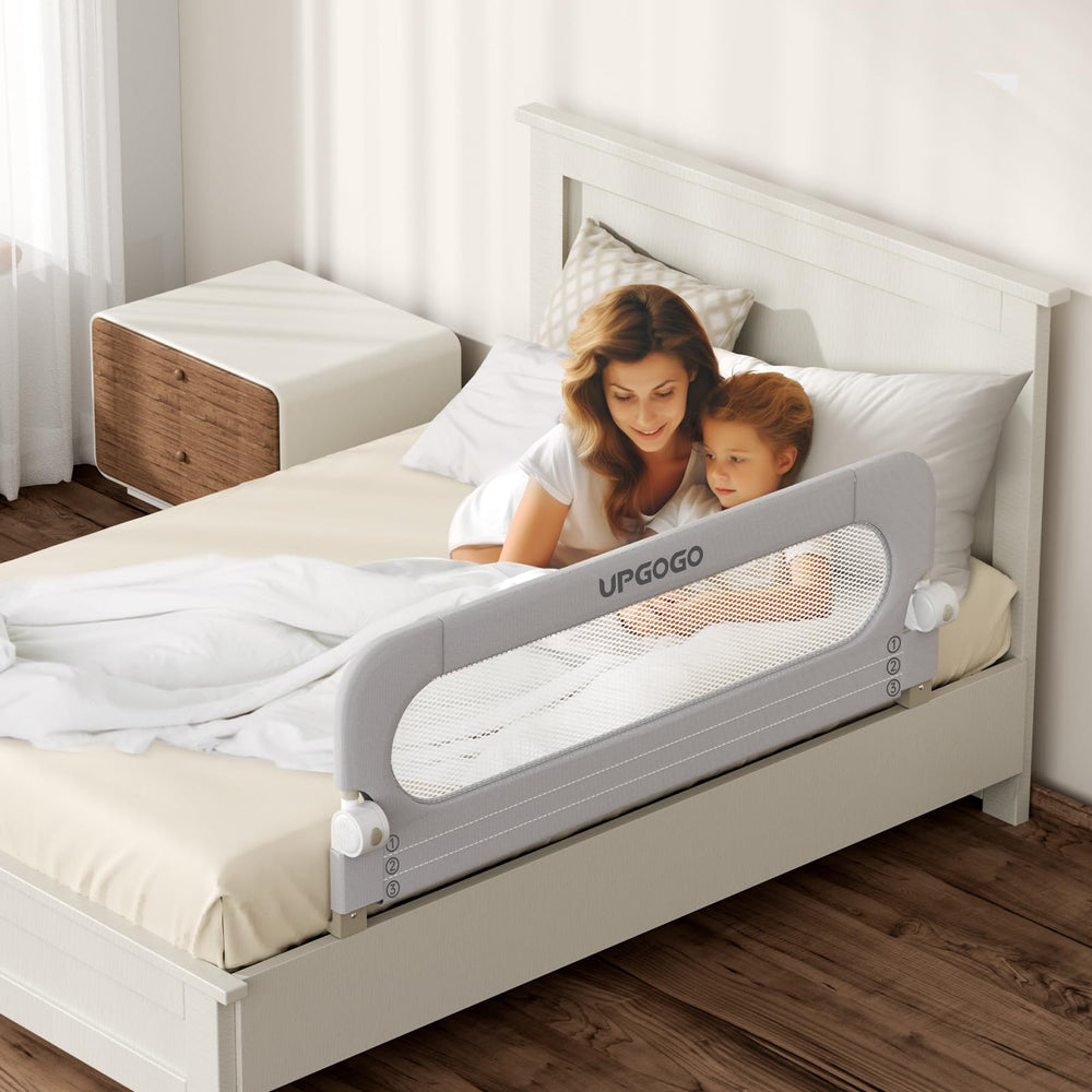 UPGOGO bed-size compatibility fits crib through king layouts for flexible use.