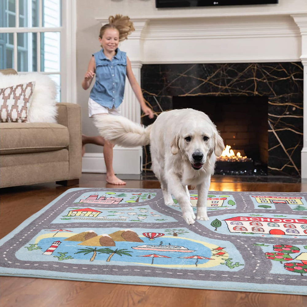 Uphome available in 3x5 ft and 4x6 ft to fit diverse kids spaces.