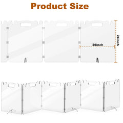 Upitry clear acrylic dog gate 4-panel 80-inch versatile space protection