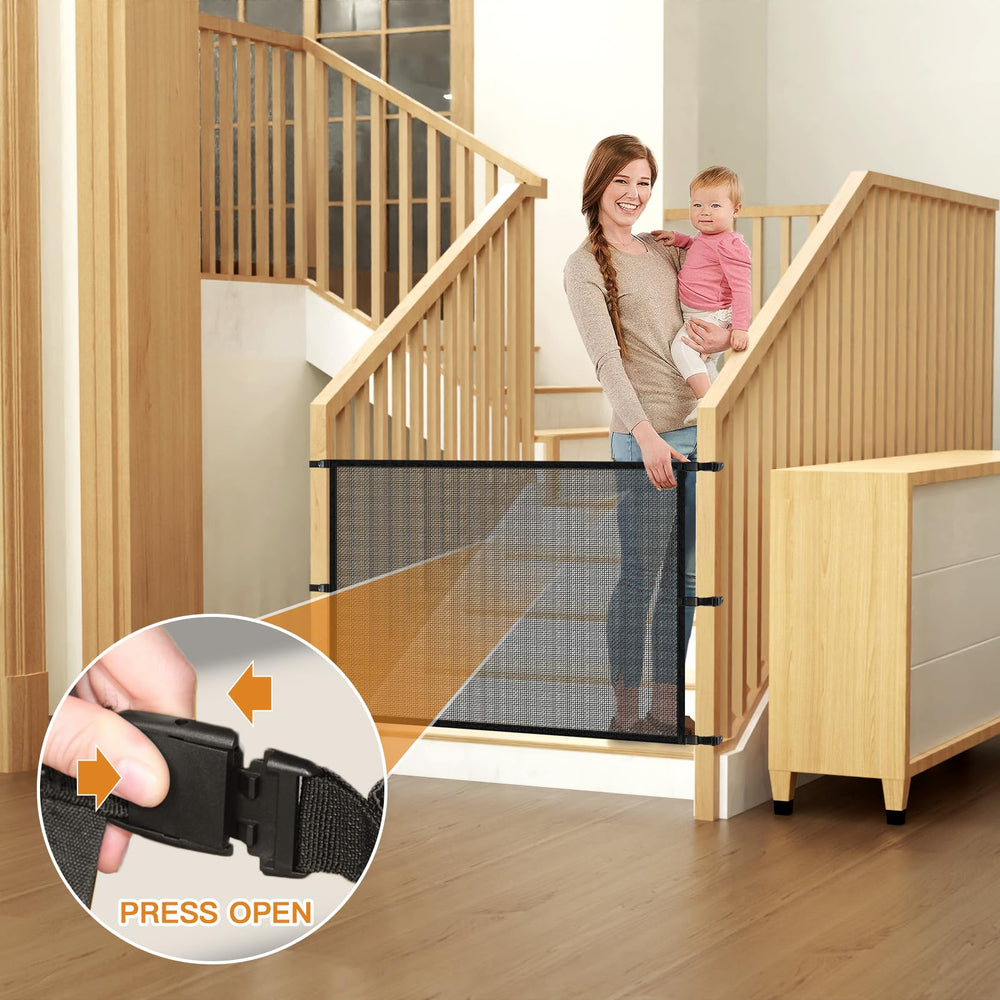 Upitry stair safety net fits 36–60 inch width for versatility