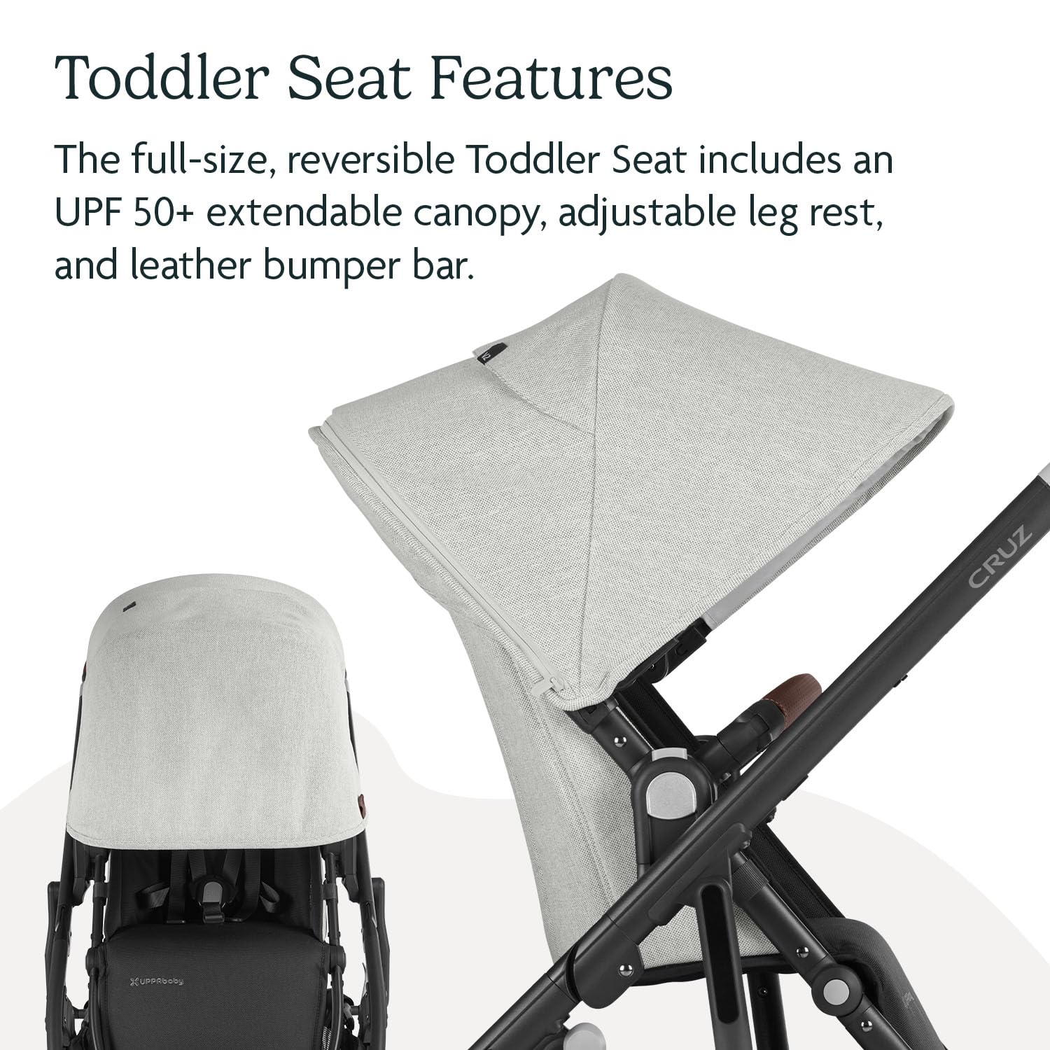 UPPAbaby CRUZ V2 large basket easily accessed for essentials