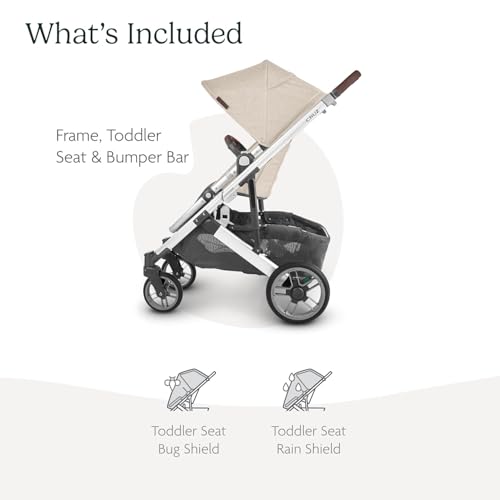 UPPAbaby Cruz V2 toddler seat reversible for forward or parent-facing use.