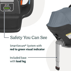 UPPAbaby Mesa Max anti-rebound panel helps limit rear-impact movement