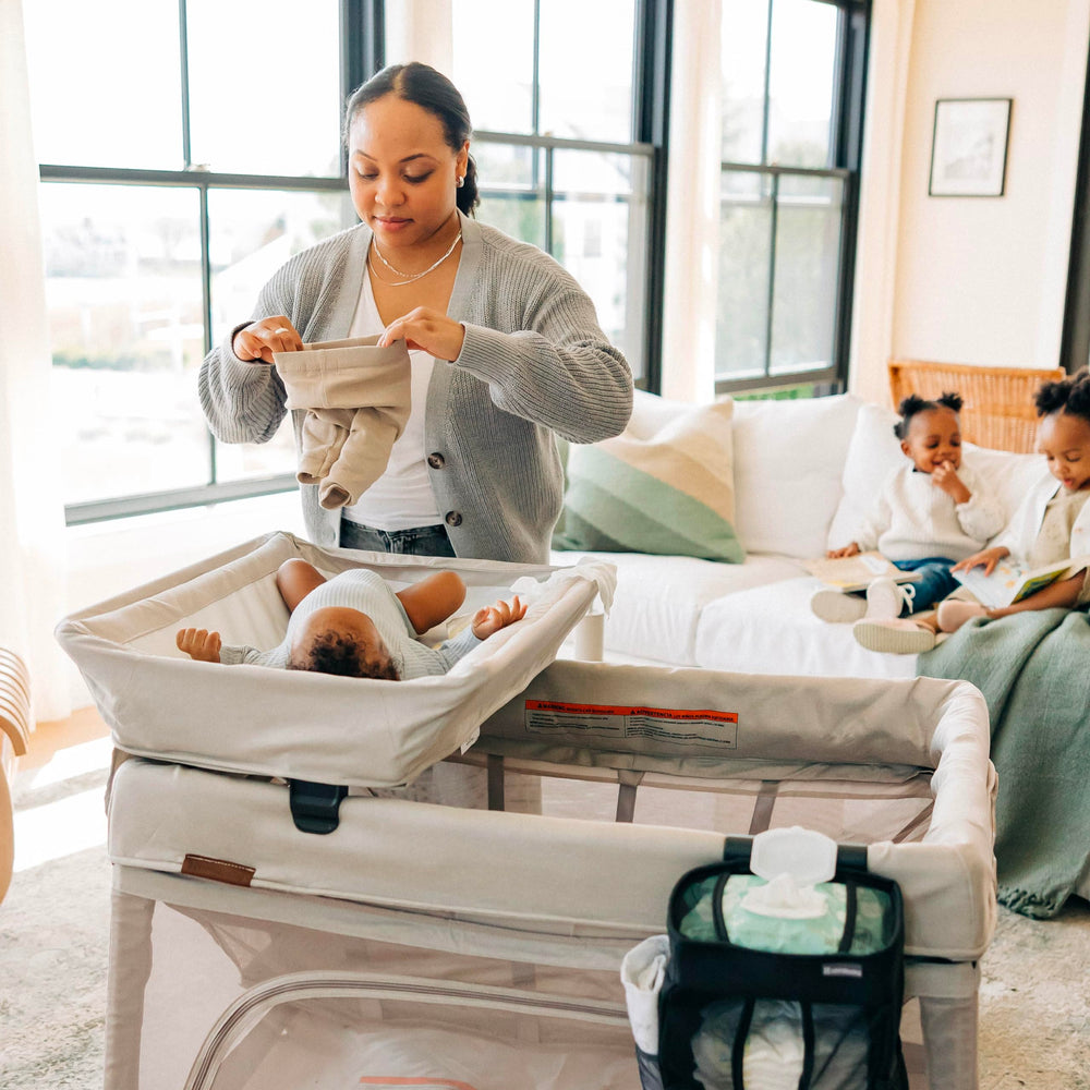 UPPAbaby Remi fashion-coordination image showing cohesive styling with Remi fashions.