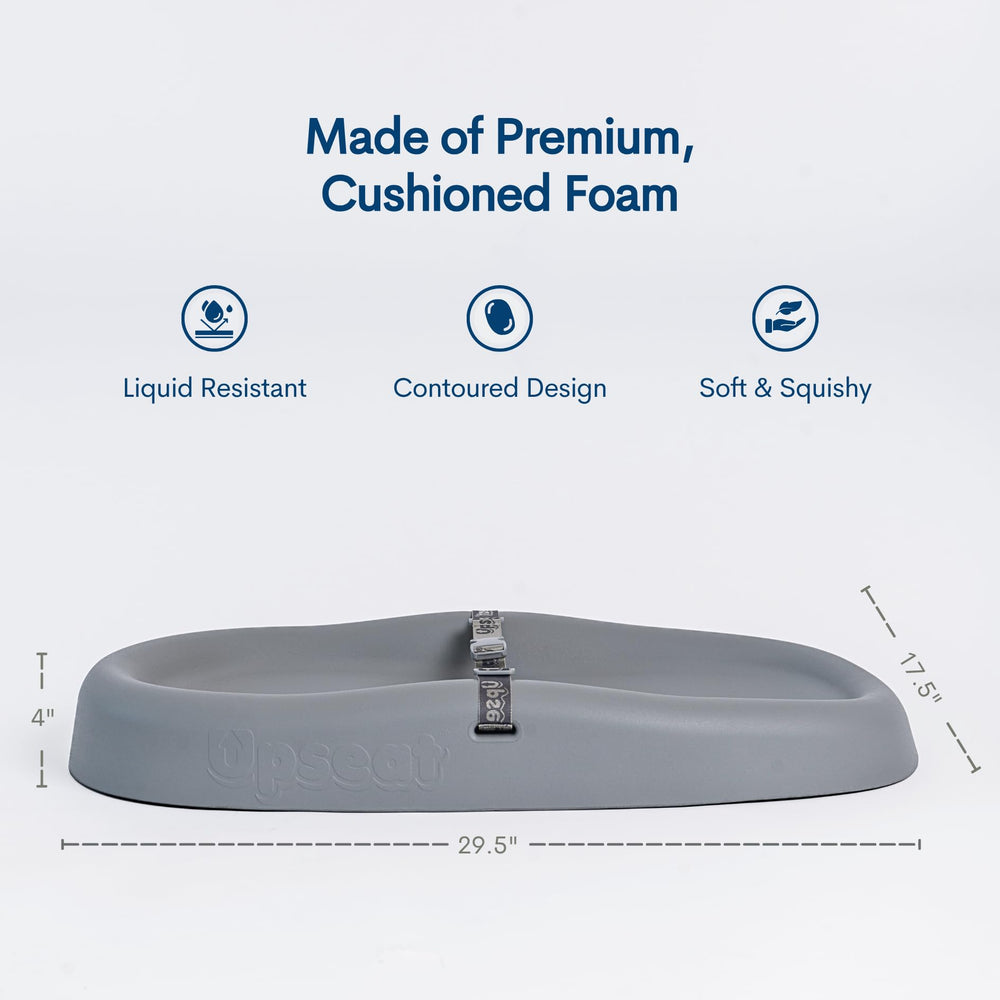 Upseat premium cushioned foam provides soft, durable comfort for daily use.