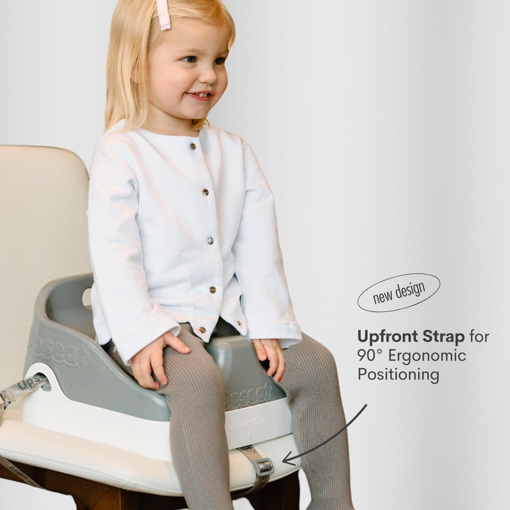 Upseat Boost side view with child sitting upright at table