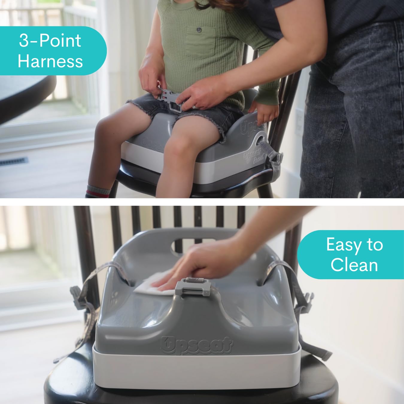 Upseat Boost travel-friendly setup at restaurant or home