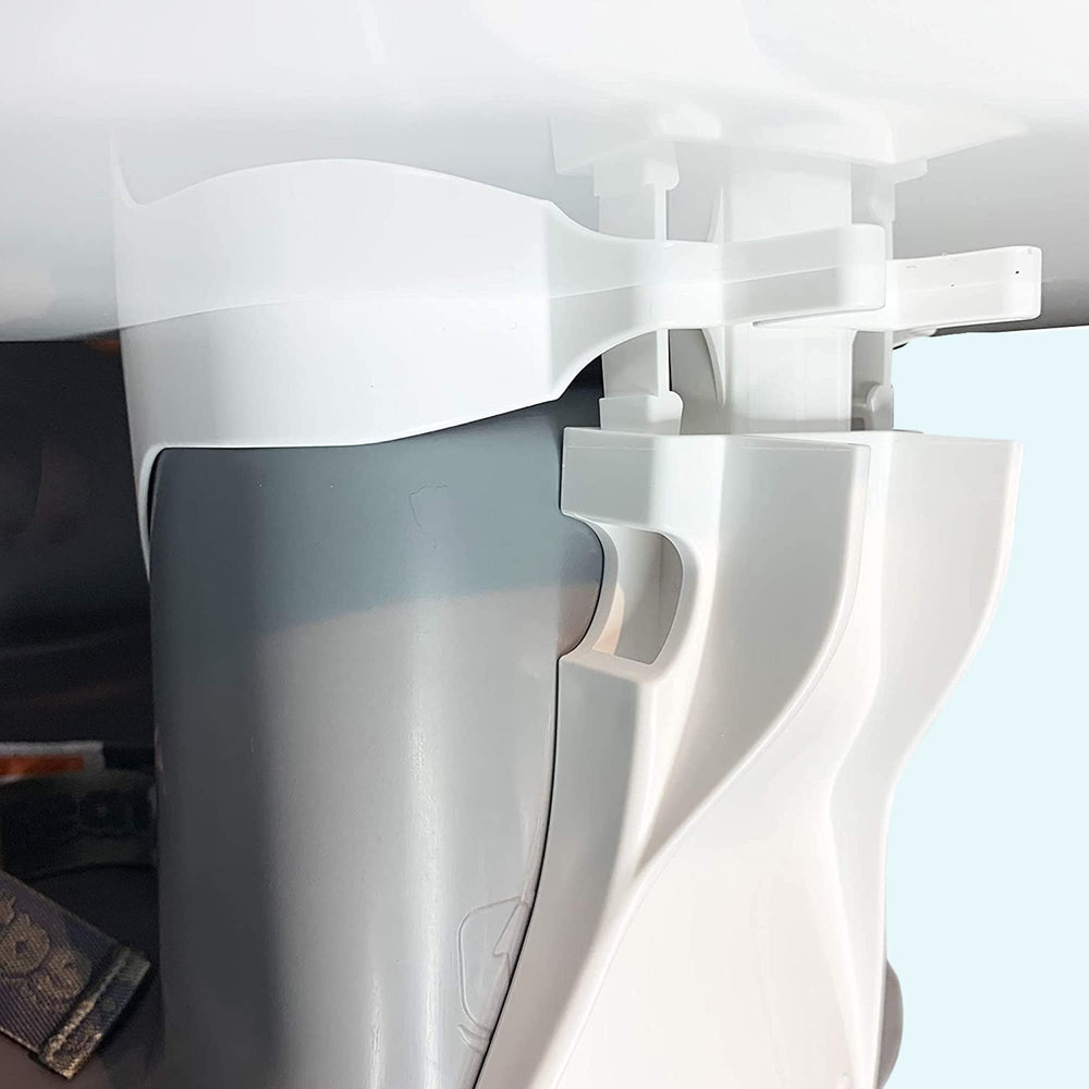 Upseat Tray compact-design emphasizes space-saving dining solutions.