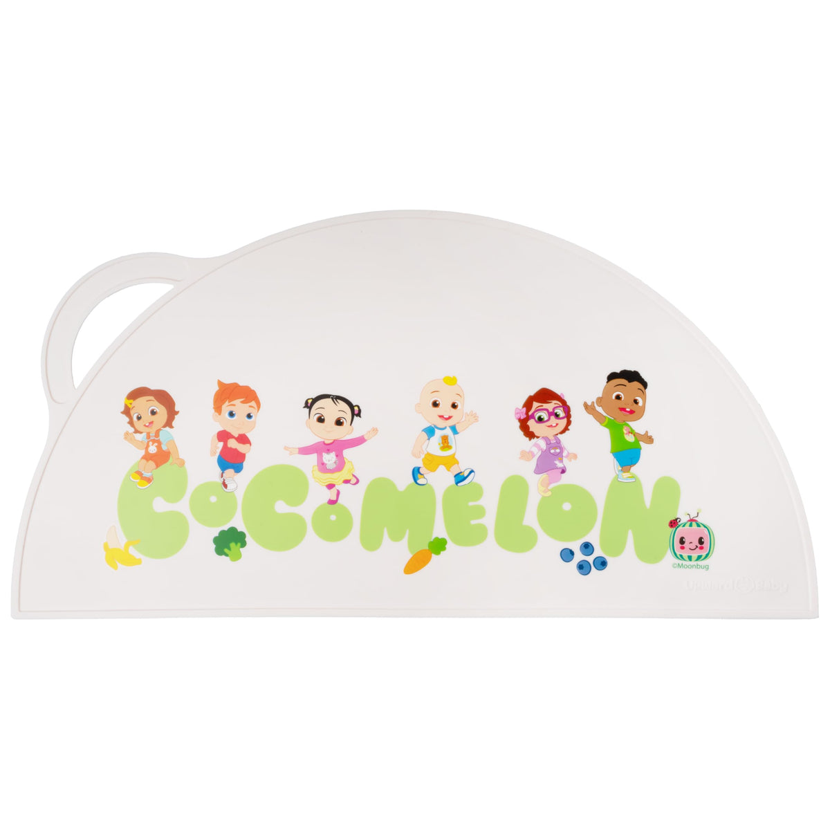 UpwardBaby CoComelon placemat non-slip bottom keeps meals steady.