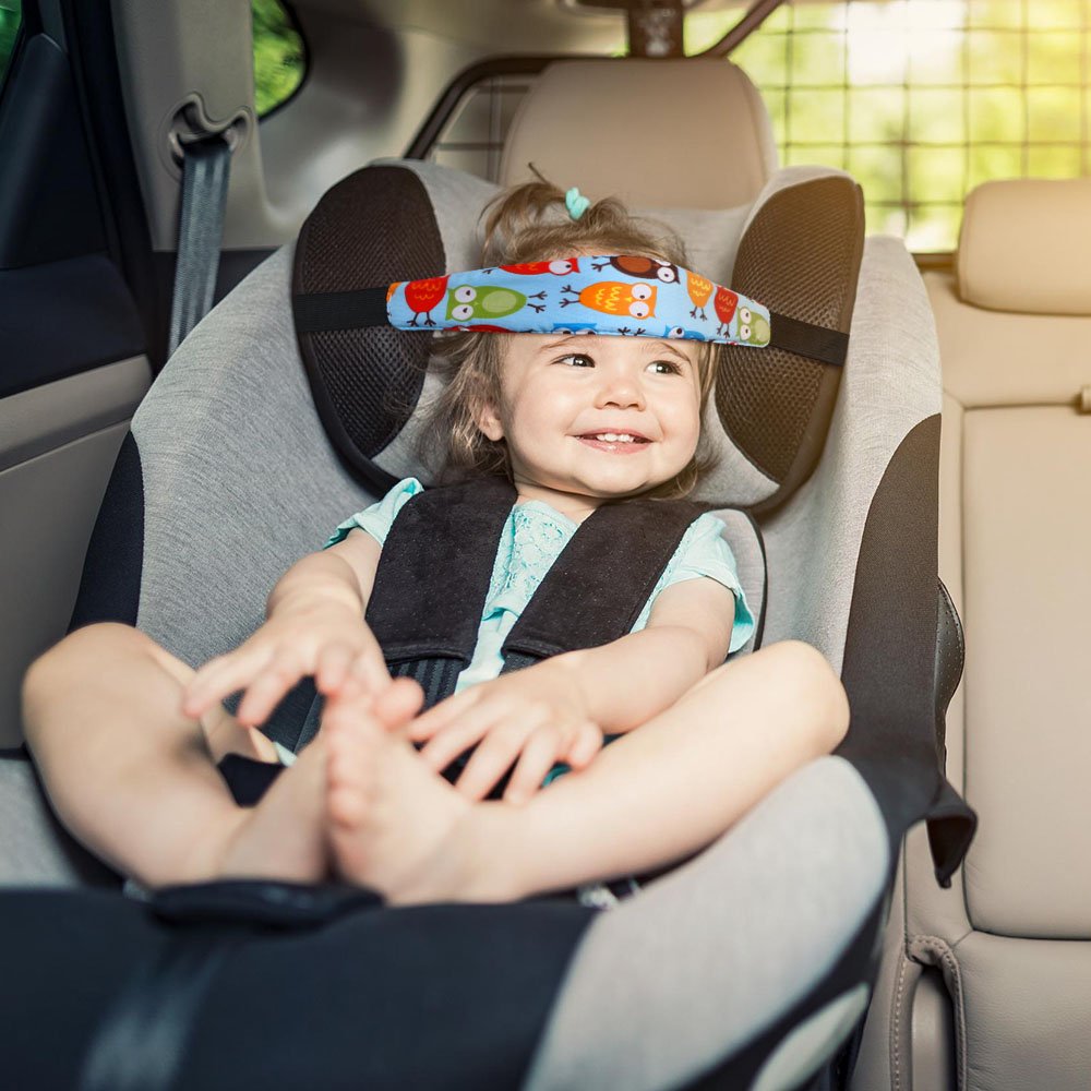 URAQT head support easy install with quick buckle attachment to car seat or stroller.