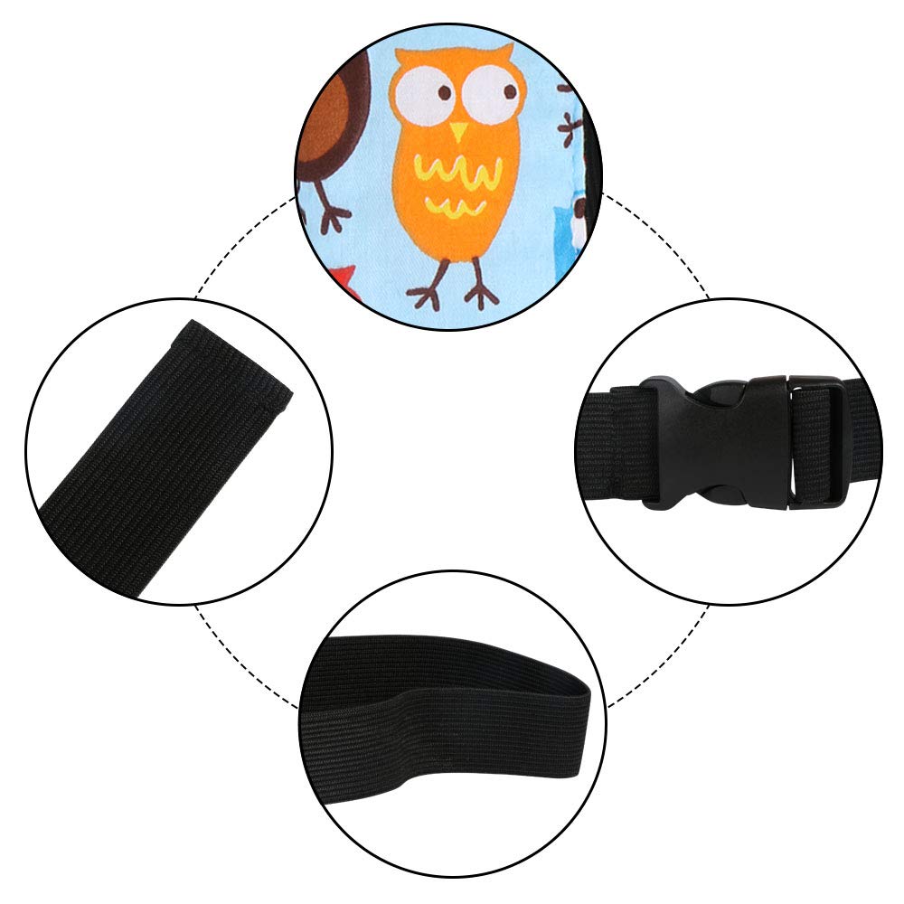 URAQT head support with soft organic cotton fabric provides gentle cushioning during travel.