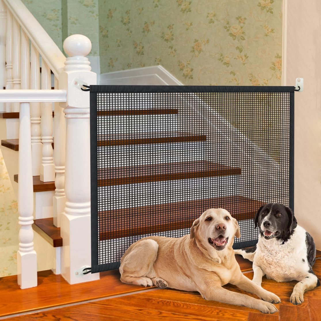 UrbAmerican tensile-fiber mesh resists pawing while keeping gates durable.
