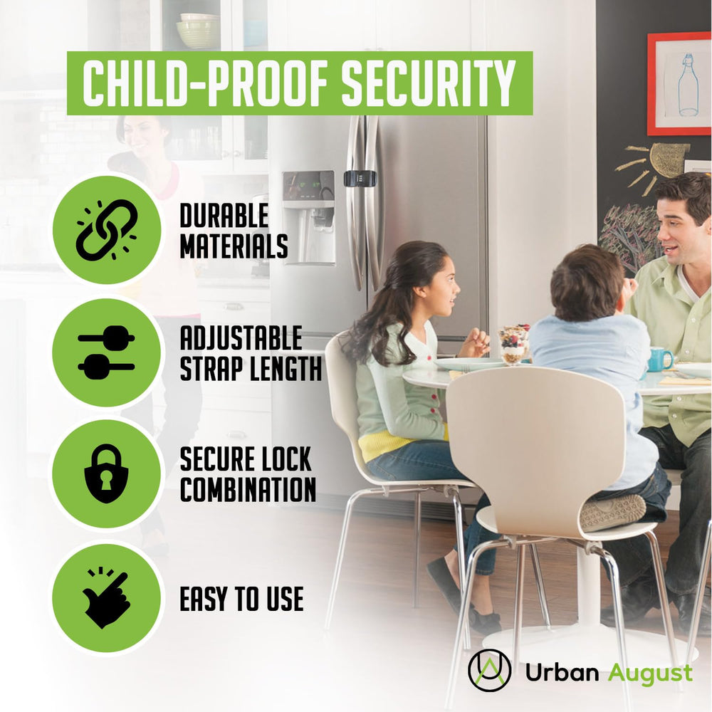 Urban August packaging image communicates a convenient two-pack for versatile kitchen safety.