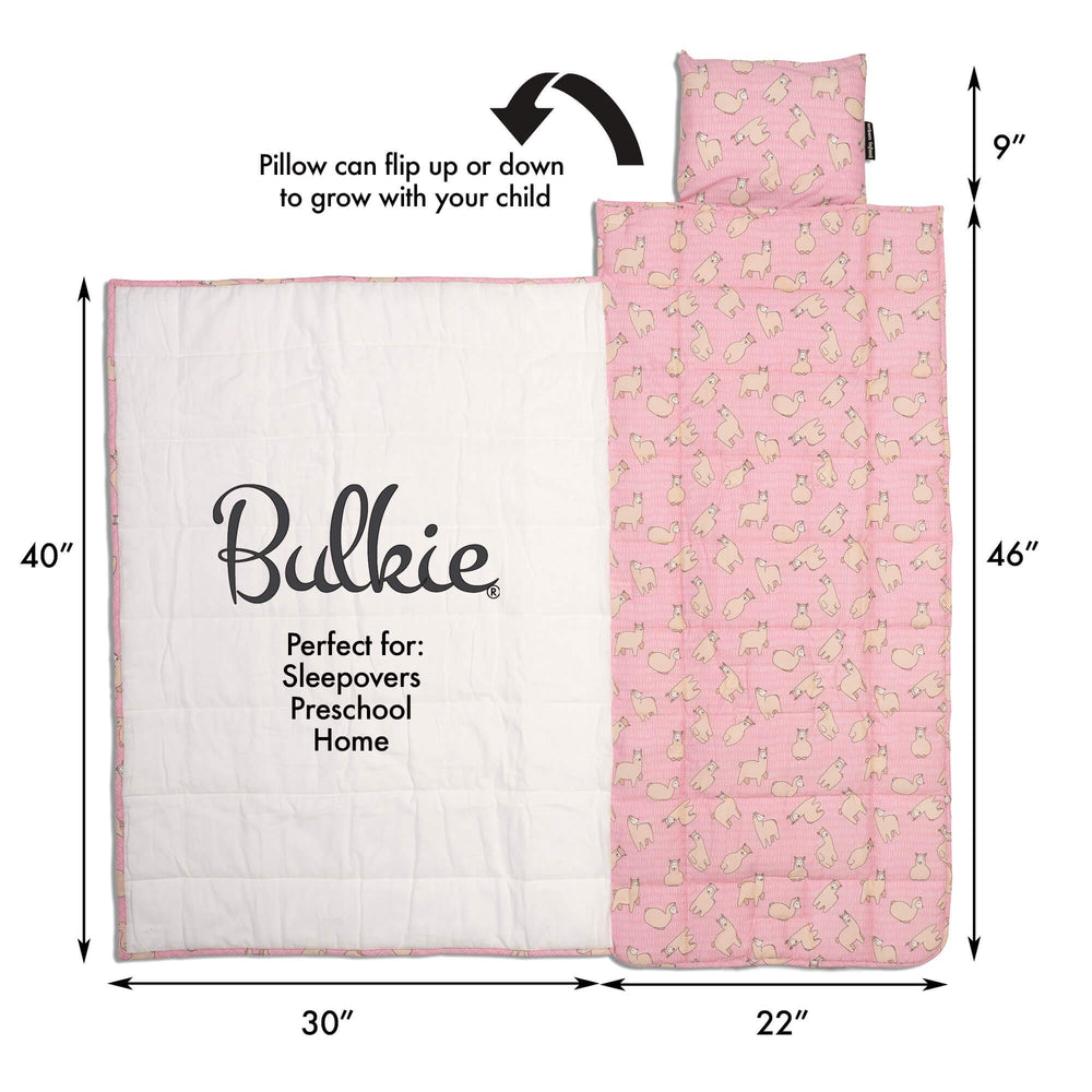 Urban Infant Bulkie nap mat with kid-sized backpack straps for hands-free carrying.