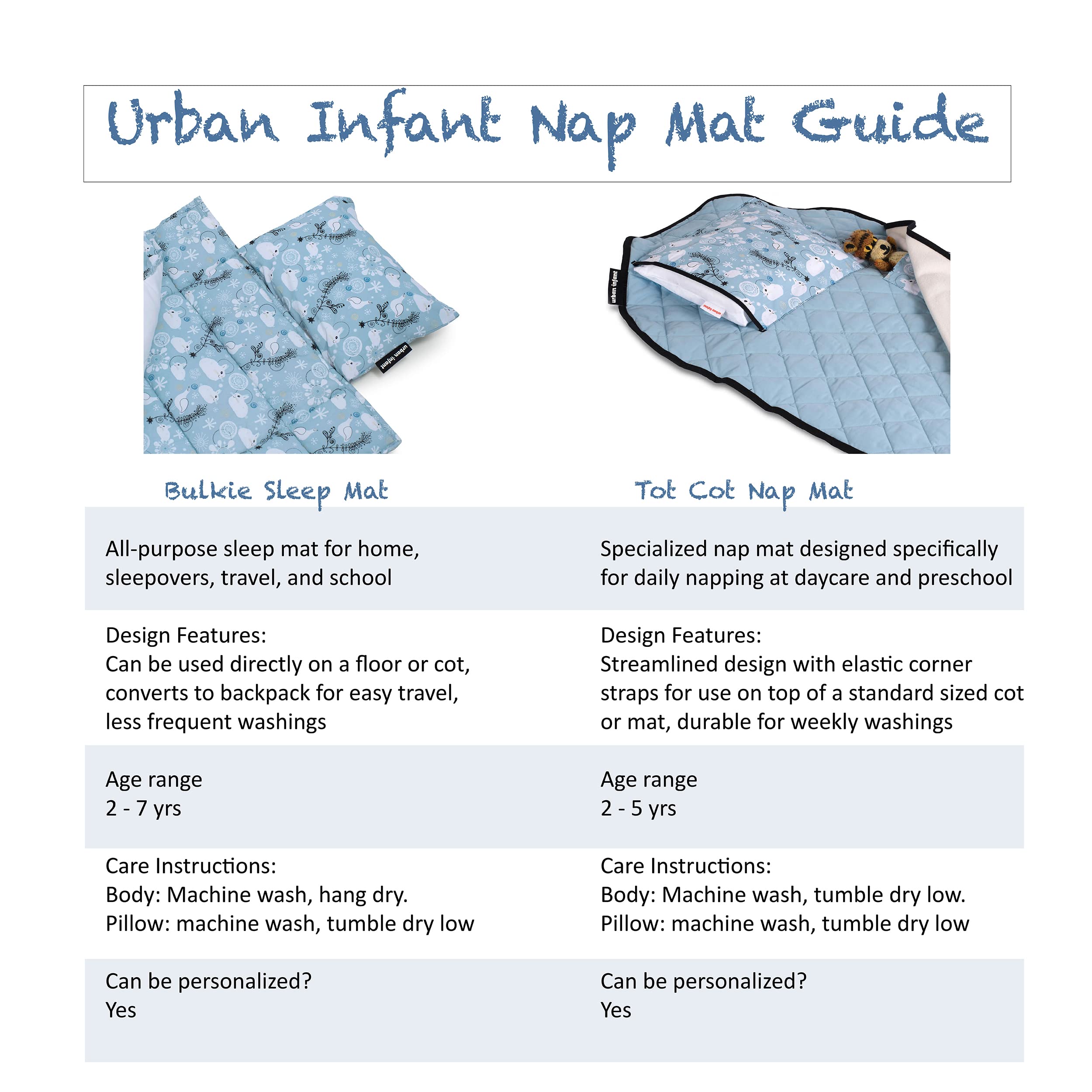 Urban Infant Tot Cot Nap Mat secret pocket for a favorite stuffed toy.