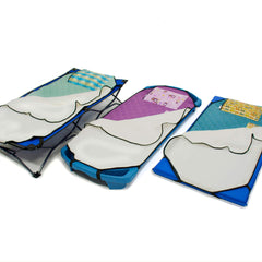 Urban Infant Tot Cot Nap Mat Secret Pocket illustrates secure space for a plush friend