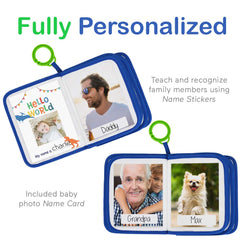 Urban Kiddy Baby's First Family Album includes a baby-safe mirror for self-recognition and playful moments.