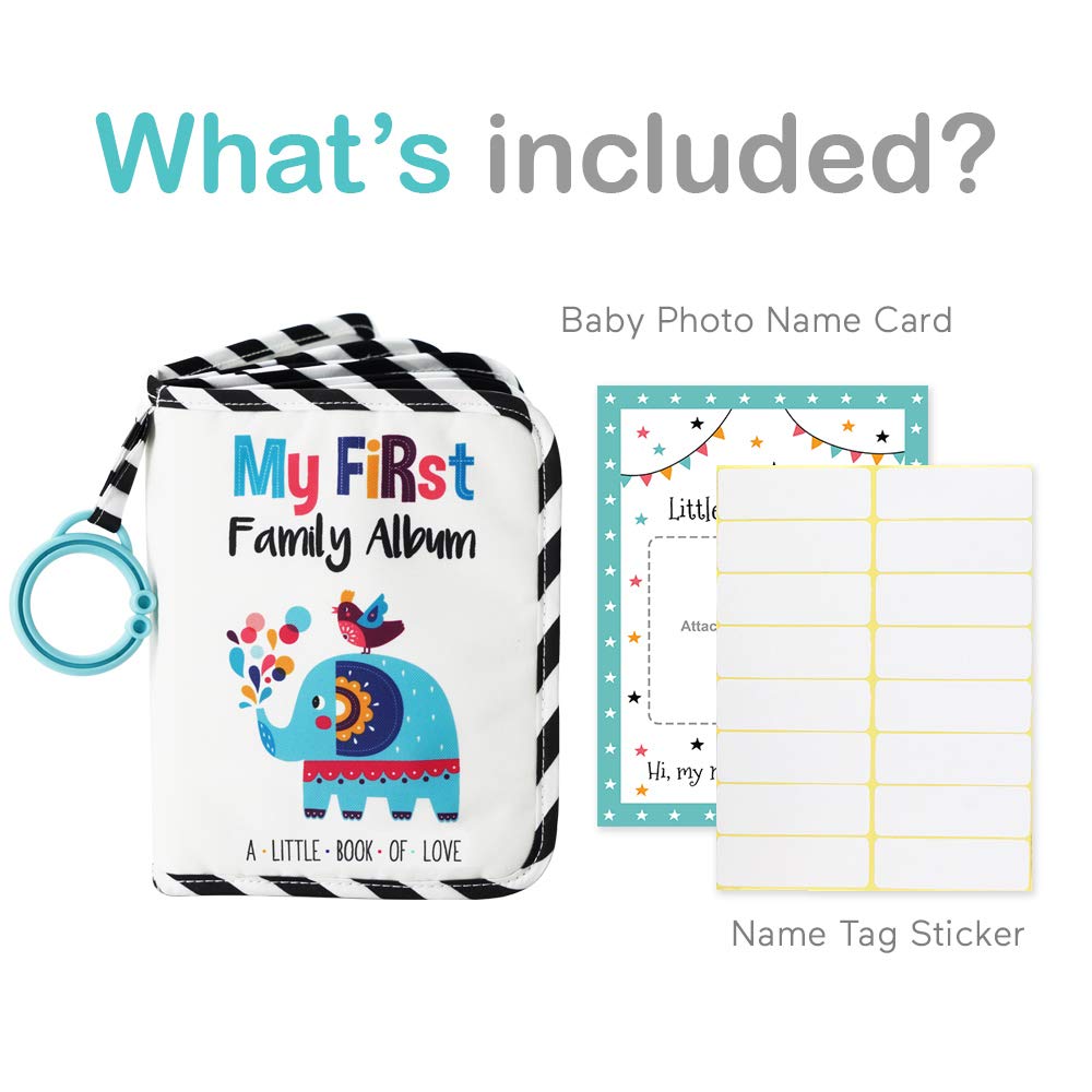 Urban Kiddy soft photo cloth pages — gentle touch ideal for baby-friendly photo albums.