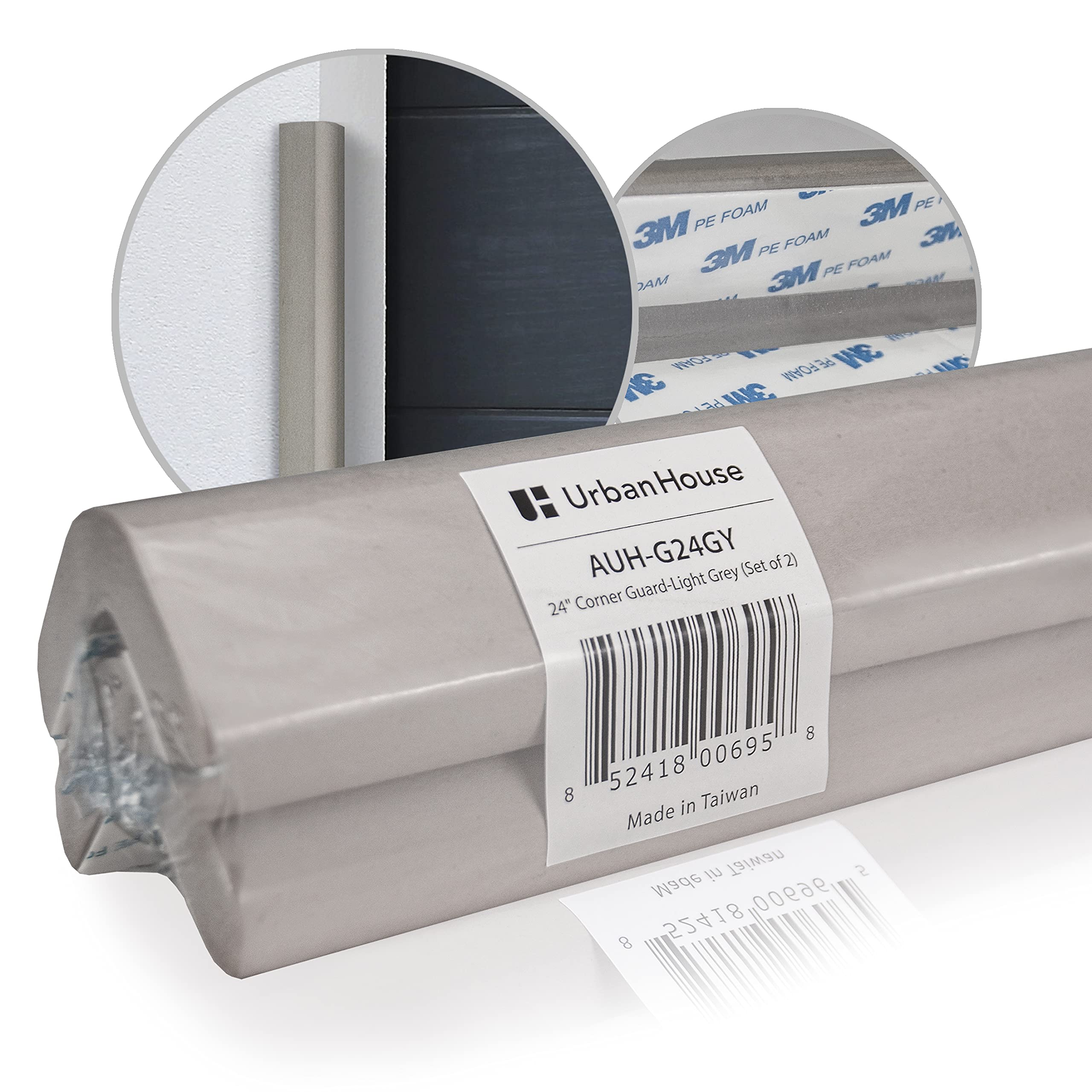 urbanhouse 2-pack edge guard 24in shields walls and cars from dings and dents
