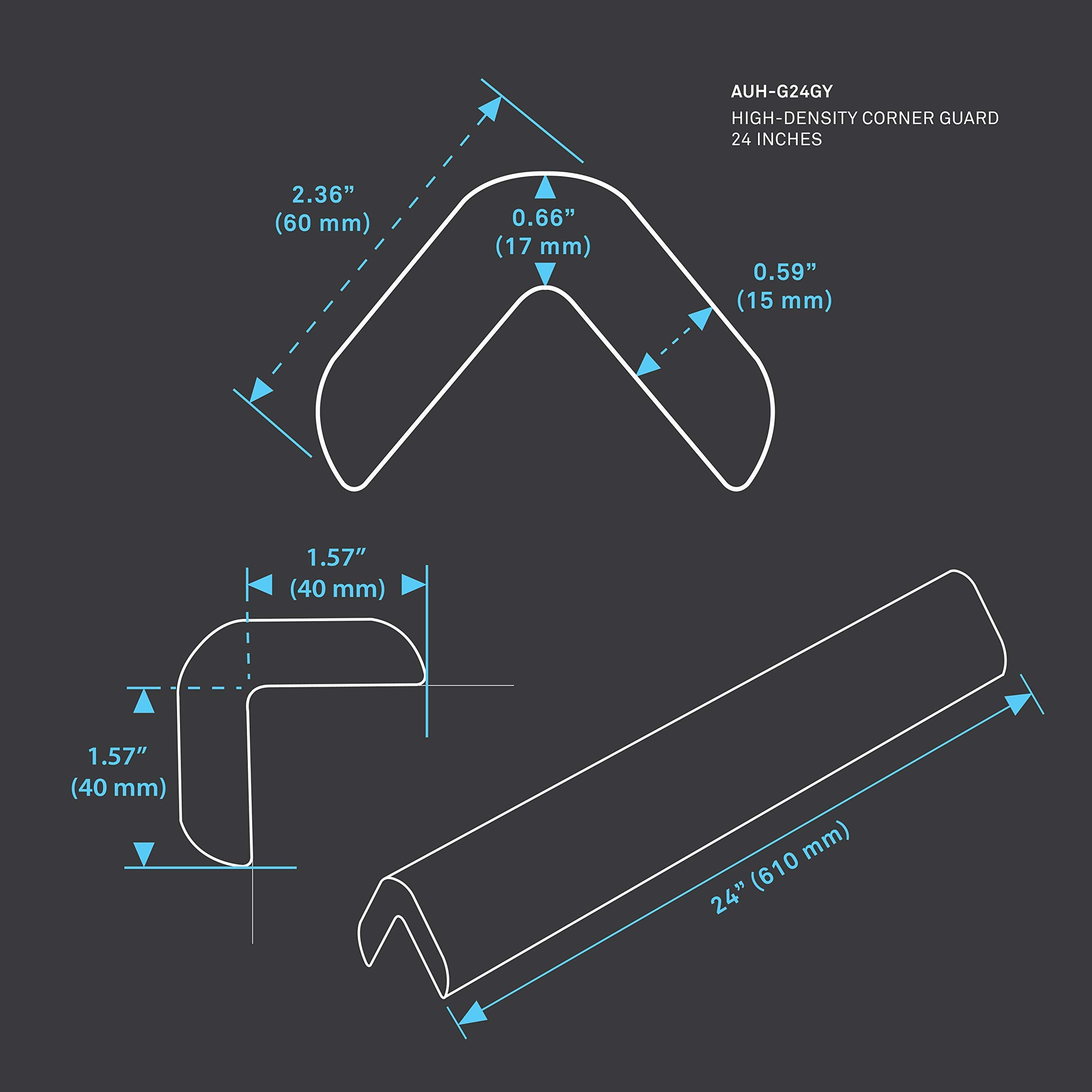 urbanhouse 2.36x2.36 inch coverage guards edges from ladders and tool impacts