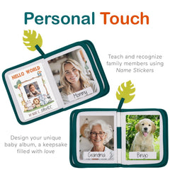 Urban Kiddy Baby's My First Family Album baby mirror attached for self-recognition moments